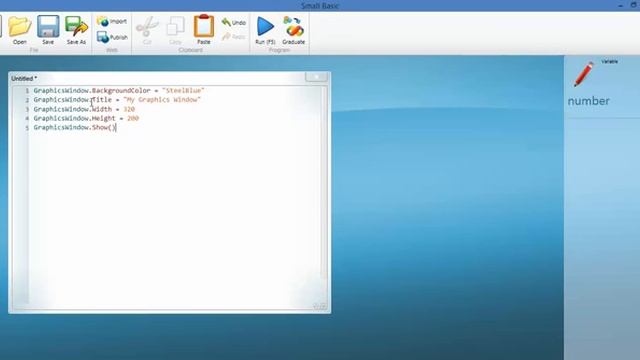 11 Make a Graphics Window (Small Basic Tutorial) смотреть онлайн
