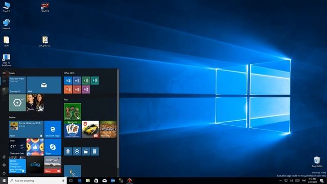 Windows 10 Creators Update - Start Menu Tile Folders смотреть онлайн