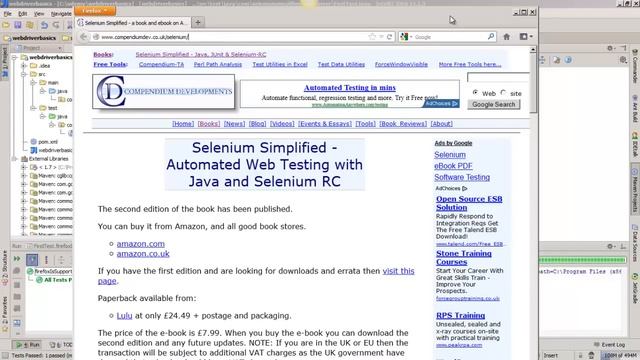How to create a Selenium WebDriver test which uses Firefox смотреть онлайн