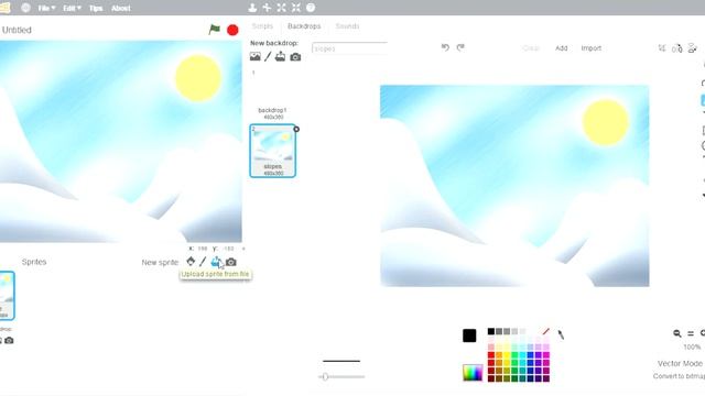 Scratch 2.0 Lesson 1 - How to add backgrounds and sprites and how to resize the sprites смотреть онлайн