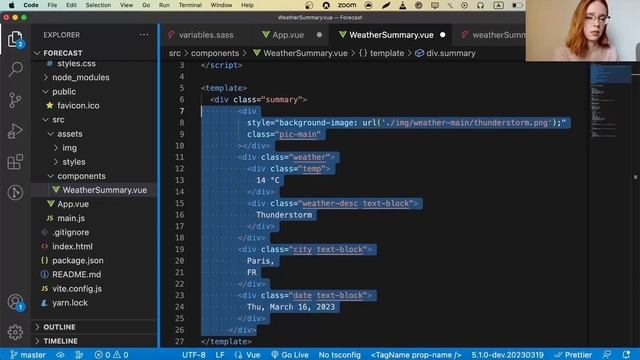 Пишем метео-приложение на Vue 3 с нуля! Часть 1. Фронтенд-разработка для начинающих смотреть онлайн