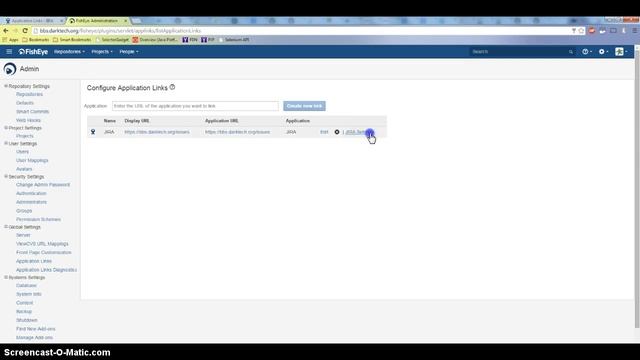 JIRA-Fisheye Application Link problem смотреть онлайн