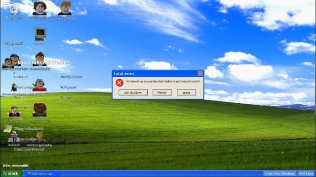 Windows XP 2001 Error in ROBLOX смотреть онлайн
