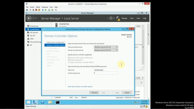 Installing a new Active Directory Domain in Windows Server 2012 R2 смотреть онлайн