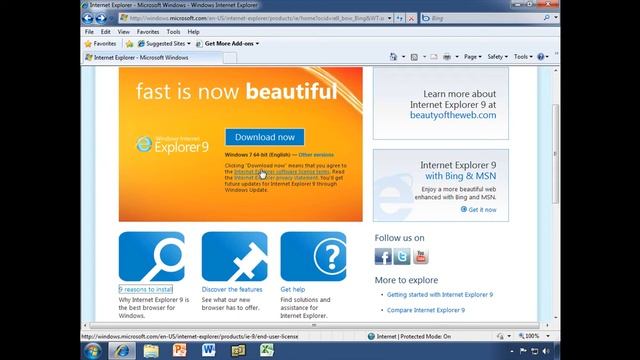 Downloading and Installing IE9 смотреть онлайн