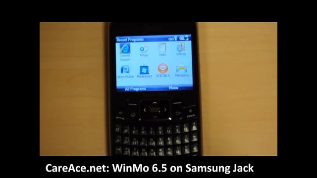 Windows Mobile 6.5 on Samsung Jack (SGH-i637) смотреть онлайн