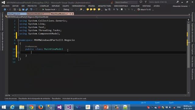MVVM en Windows 8.1 - Parte 3: El Patrón смотреть онлайн