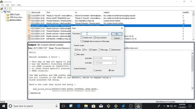 Free Windows Mbox Mail Viewer on Sourceforge and Github and Youtube смотреть онлайн