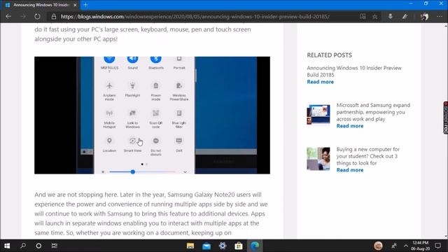 Windows 10 Insiders Preview Build 20185 released in Dev channel, 5th-Aug-2020 | Arman's Knowledge | смотреть онлайн