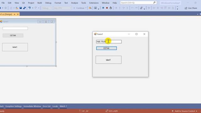 S04.a - Label, TextBox, Button (Visual C#) смотреть онлайн