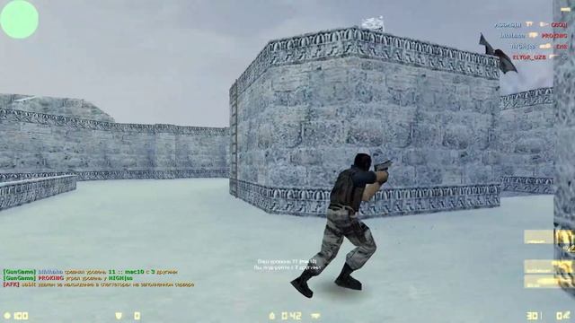 CS 1.6 GunGame Erik разносит на полном сервере смотреть онлайн