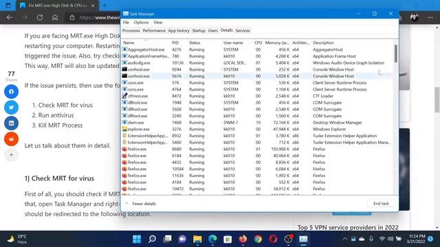 Fix MRT.exe High Disk & CPU usage on Windows 11/10 смотреть онлайн