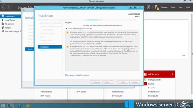 Creative Lab03 - كورس Windows Server 2012 - How to Create Domain Controller смотреть онлайн