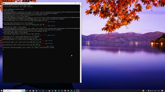 Python: Install Pandas on Windows 10 смотреть онлайн