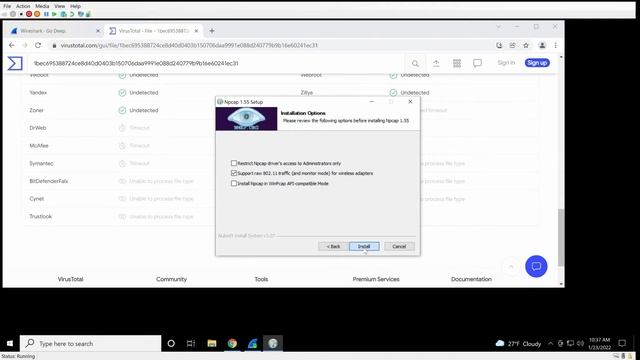 Installing Wireshark on Windows 10 смотреть онлайн