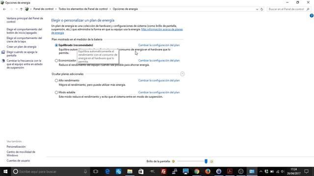 Modificar las opciones de energía en Windows. Mejor rendimiento смотреть онлайн