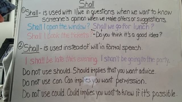 Shall • English grammar смотреть онлайн
