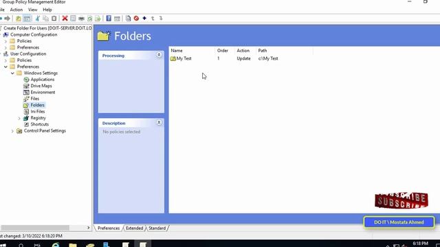 How to Create Folder on Client's Computers Using Group Policy on Windows Server 2019 смотреть онлайн