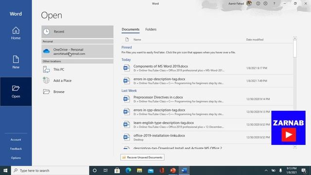 01-MS Word 2019-Basic components of MS Word window |Microsoft Word2019 complete course Urdu |class0 смотреть онлайн