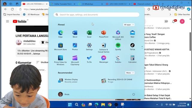 Screen Mirroring HP Samsung Ke Windows 11