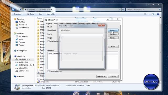 How to Extract and Modify WIM File With GimageX by Britec смотреть онлайн