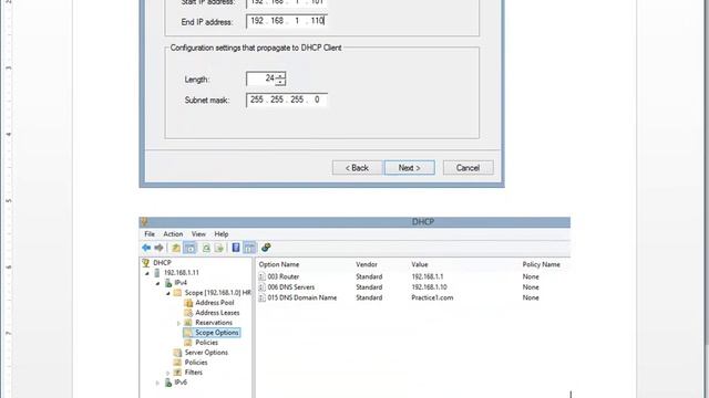 Lab 5.2 Create a DHCP reservation on windows server смотреть онлайн