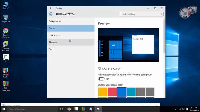 How to change background & colors in windows 10 pc смотреть онлайн