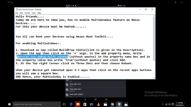 How To Enable Multi window On Nexus Devices (Root Required) смотреть онлайн