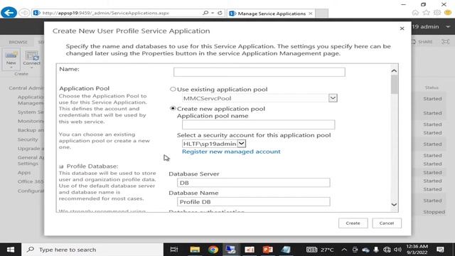 How to create SharePoint 2019 user profile service application through Sharepoint Central Admin смотреть онлайн