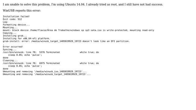 WinUSB install error Installation failed! Exit code: 512 смотреть онлайн