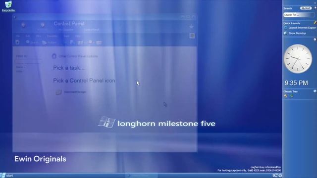 Slow but Steady - Ewin The Beta Explorer #14 : Microsoft Windows Longhorn Build 6.0.4029 смотреть онлайн