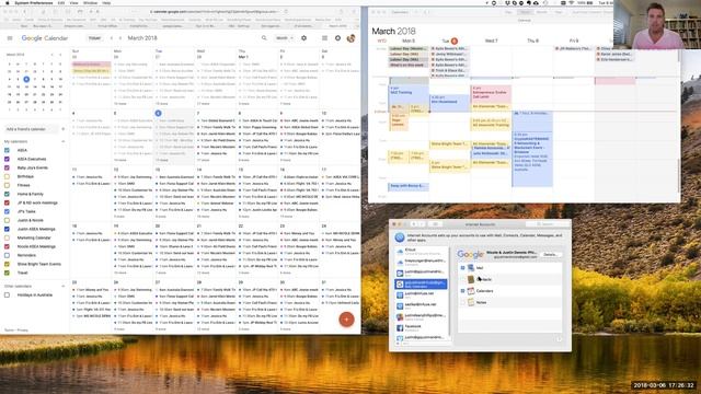 How to sync your google calendar to your Apple Mac iCal calendar on your Apple devices смотреть онлайн