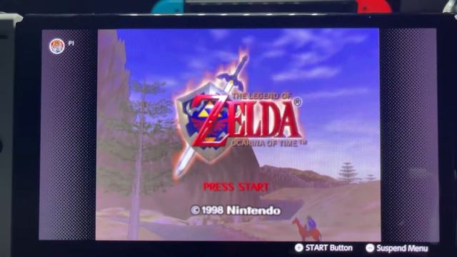 Switch OLED: Ocarina of Time Handheld Mode (Title Screen) смотреть онлайн
