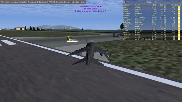 FlightGear 2.0 Harrier party смотреть онлайн