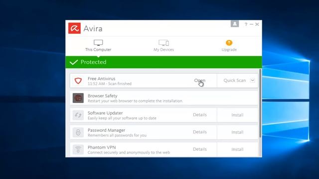 Avira Free Antivirus - How To Run Boot Record Scan смотреть онлайн