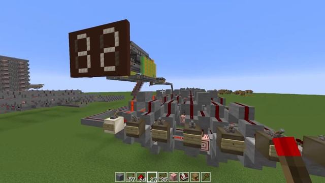 Compact Redstone Binary Decoder with 7-segment Display 1.18.1 Demonstration смотреть онлайн