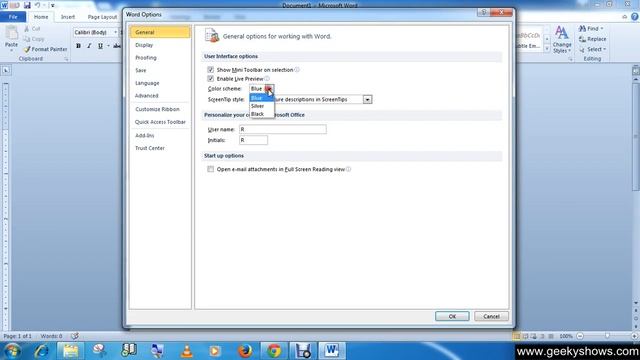 Microsoft Office Word 2010 Change colour of the Office Ribbon смотреть онлайн