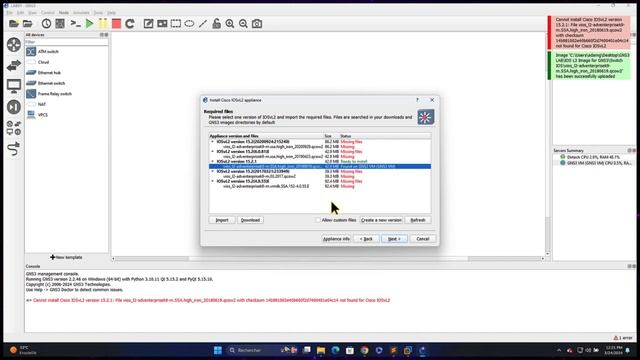 Créer un LAB réseau avec GNS3 - Installation et ajout des images iOU, QEMU (QCOW2, Windows 11) смотреть онлайн