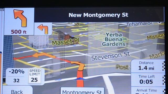 Demo on iGO Primo GPS map software in the San Fransico, USA, 3D view, TTS voice, windows ce version смотреть онлайн