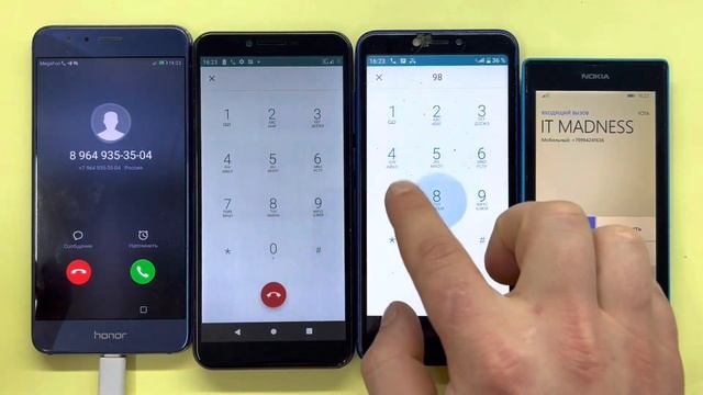 Mobile Calls Honor 8, Dexp BL155, BQ-5518G, Nokia Lumia 520/ Android vs Windows/ Incoming Call смотреть онлайн