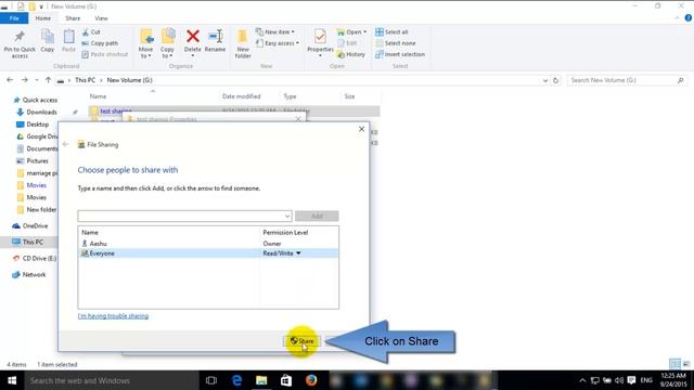 How to share a folder in Windows 10 operating system over network смотреть онлайн