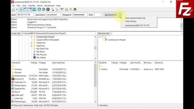 How to connect to an FTP Server (with Quickconnect bar) смотреть онлайн