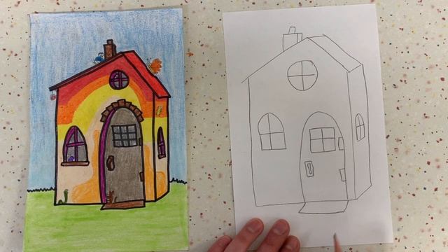 Drawing Vincent's House (Warm and Cool Colors) смотреть онлайн