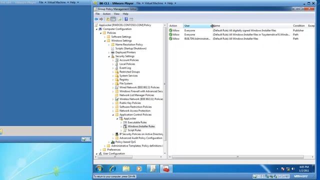 How to manage Windows 7 AppLocker using GPO смотреть онлайн