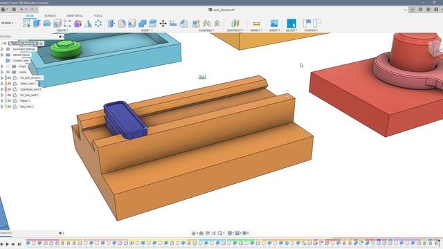 Fusion 360 Assembly Modelling 2 - Joint Basics смотреть онлайн