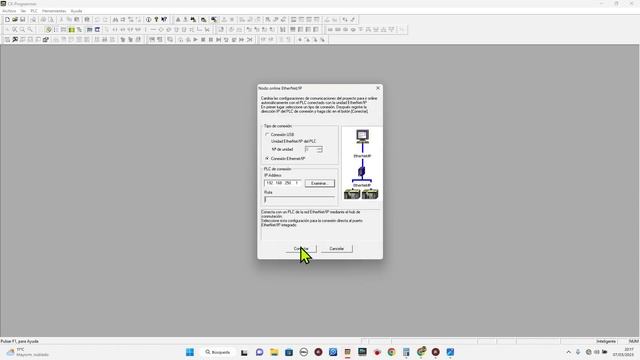 COMUNICACIÓN CJ2M ETHERNET Y CONFIGURACIÓN DE IP