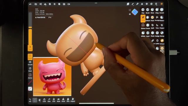 3D Character Design Workshop with Nomad Sculpt - Dave Reed_8 смотреть онлайн