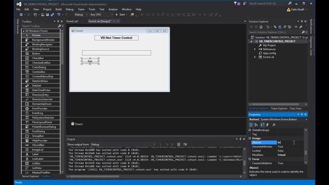 Lesson 31 VB.Net Timer Control смотреть онлайн