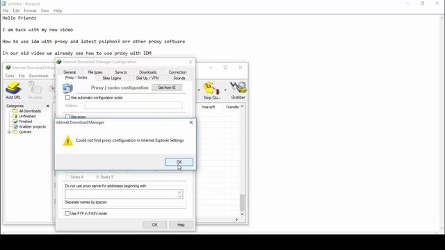 IDM With Psiphon 3| How To Use IDM With Psiphon 3 | How To Create Proxy Setting In IDM 2016