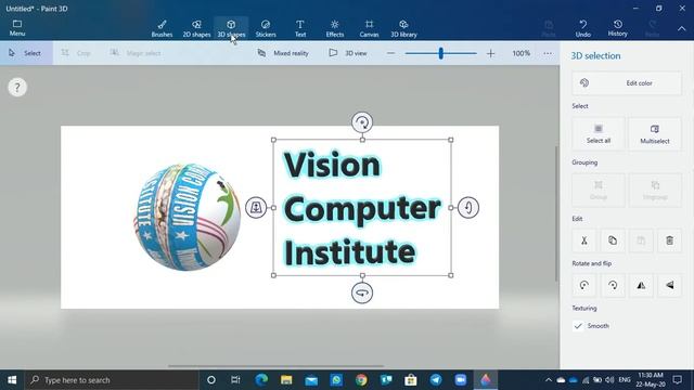 02. Paint 3D in windows 10 version 2004 смотреть онлайн